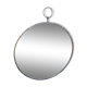 Round patinated mirror