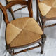 Lot de chaises empaillées Baumann