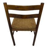Vintage chair danish design papercord 60s dining chair