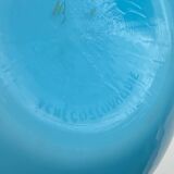 Pied de lampe boule opaline bleu, vintage
