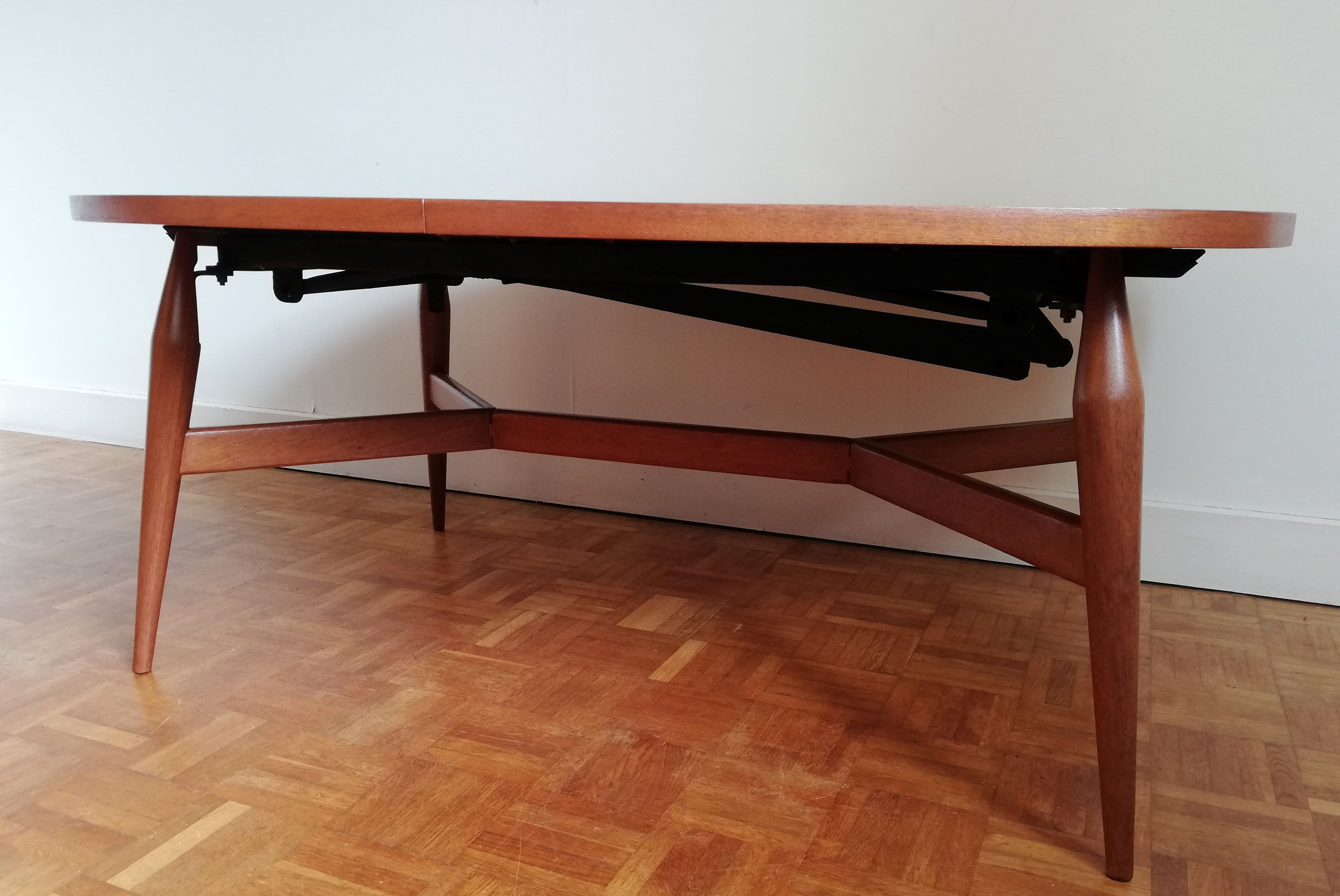 Danish convertible table Smorrebrod by Arne Vodder