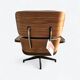 Brown & Walnut Herman Miller Original Eames Tall Lounge Chair & Ottoman