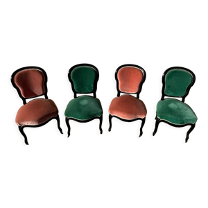 4 chaises Napoleon iii
