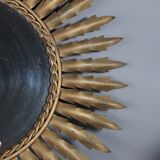 Mirror sun metal golden vintage 50s - 48cm.