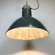 Grey industrial aluminium pendant lamp from polam wilkasy, 1960s