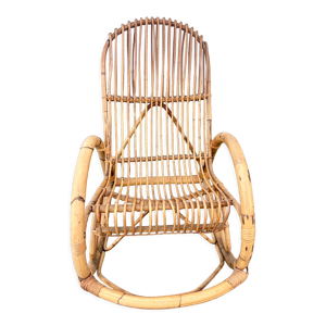 Chair rotin bambou d'occasion