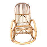 Rocking chair rattan 1960 bamboo