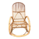 Rocking chair rotin 1960 bambou