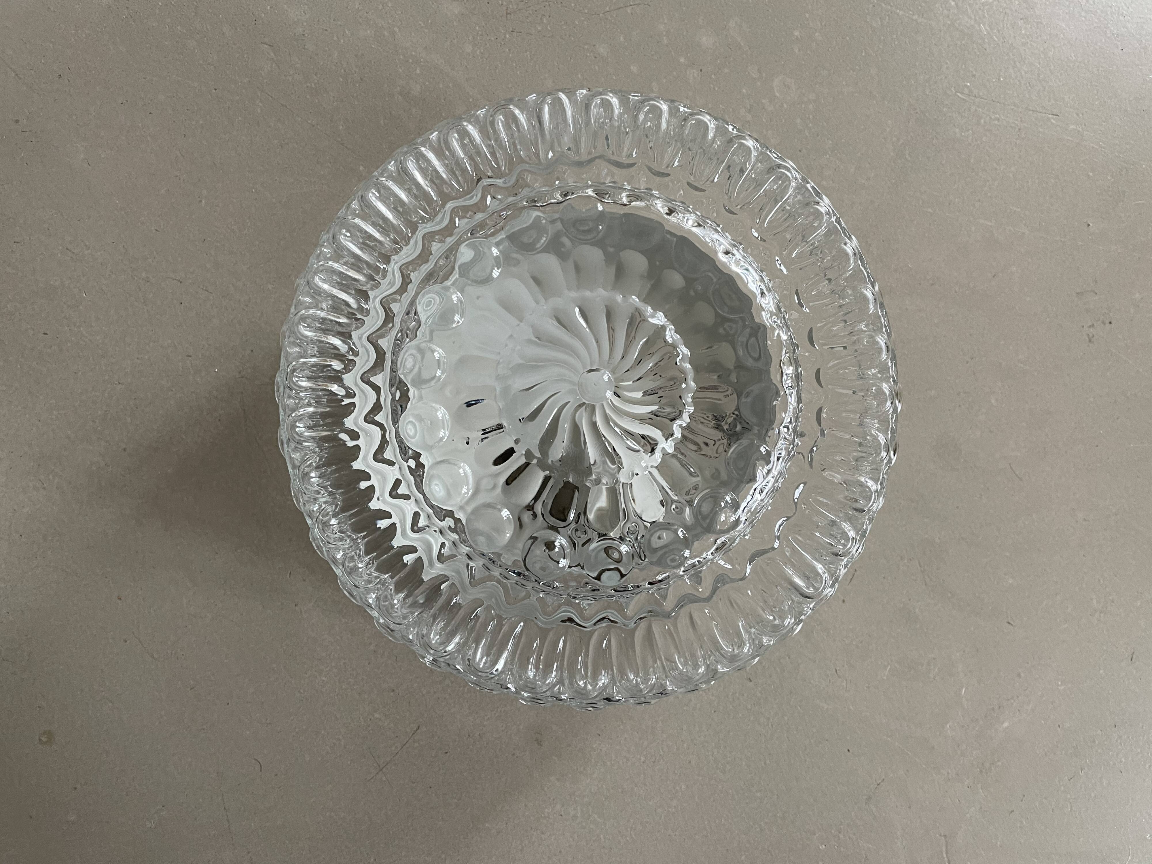 Plafonnier en verre vintage