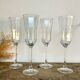 4 flûtes à champagne «octime » LUMINARC France vintage 