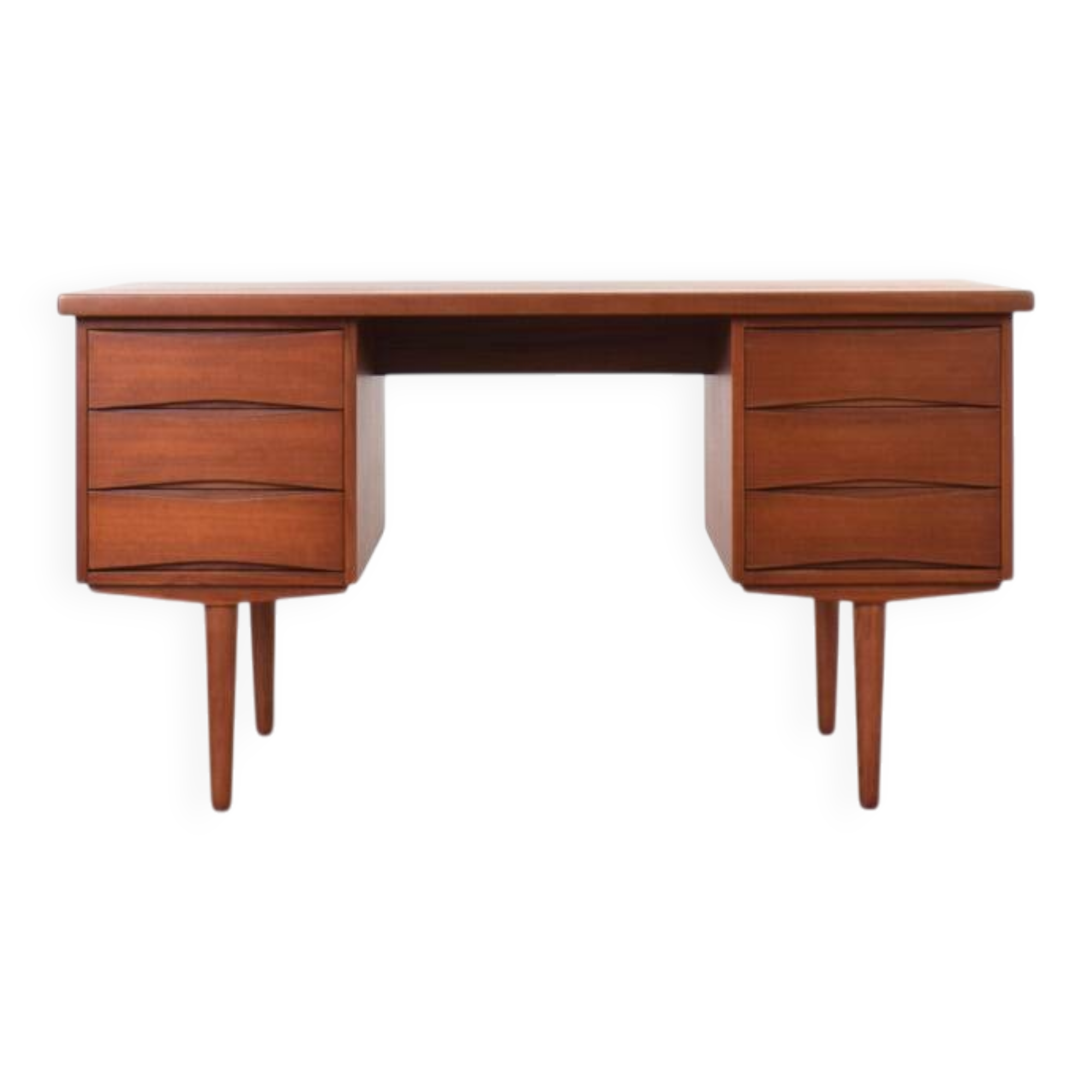 Mid-Century Teak Desk by Fredrik Kayser for Skeie Møbler, 1960s.