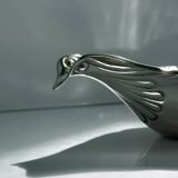 1970s Italian silver plated dove bowl