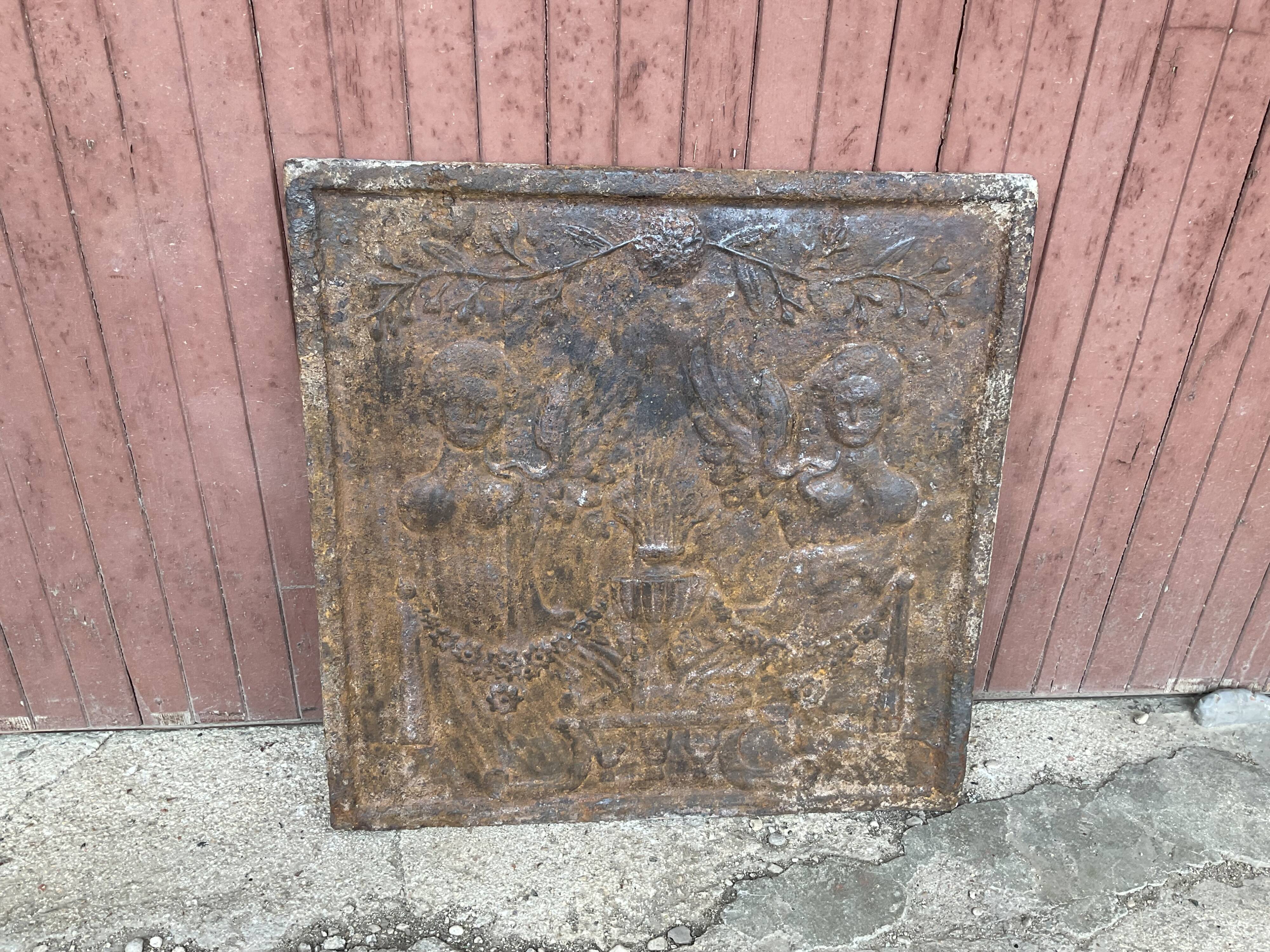 Fireplace plate