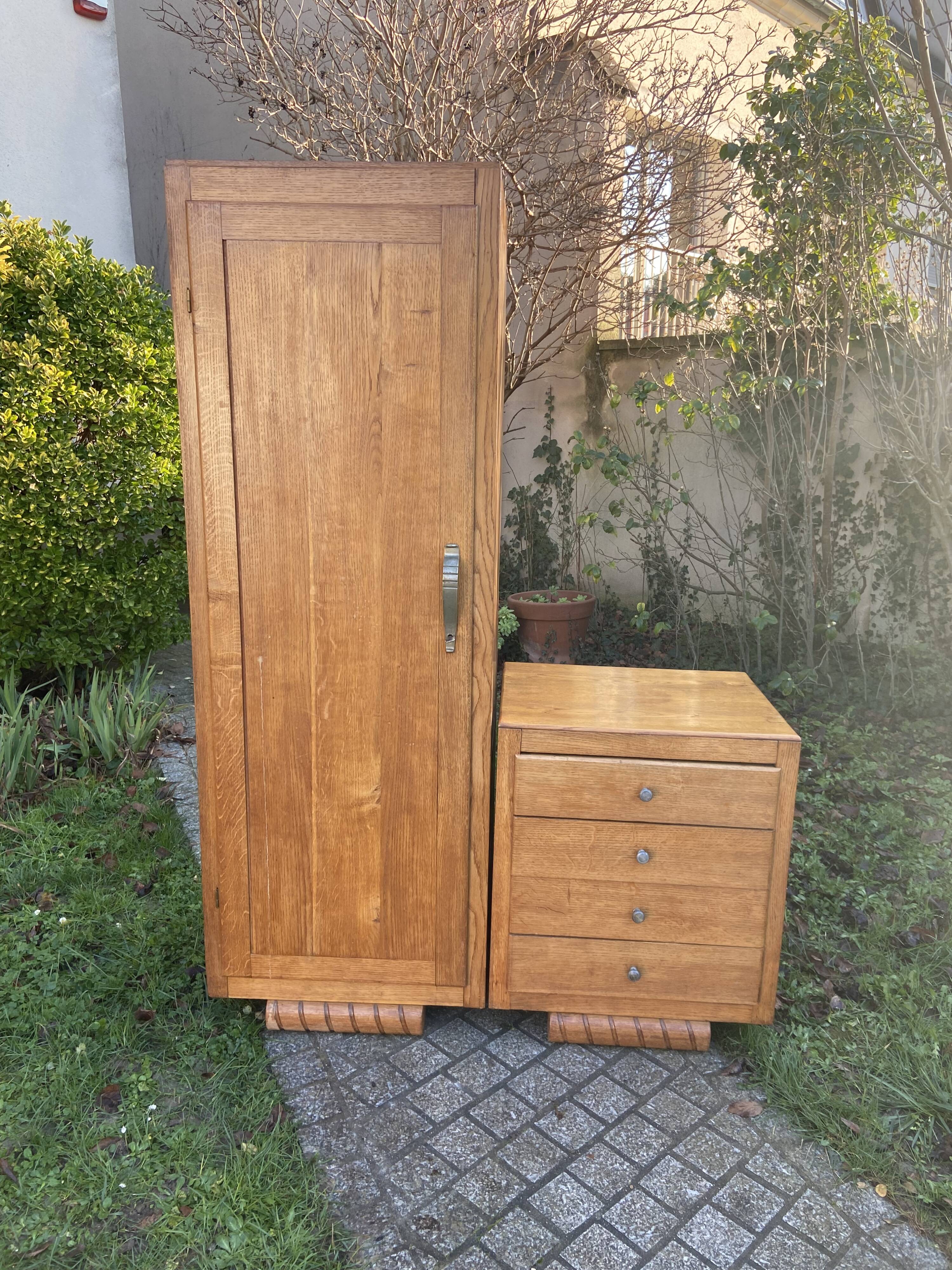 Asymmetrical Art Deco chest cabinet