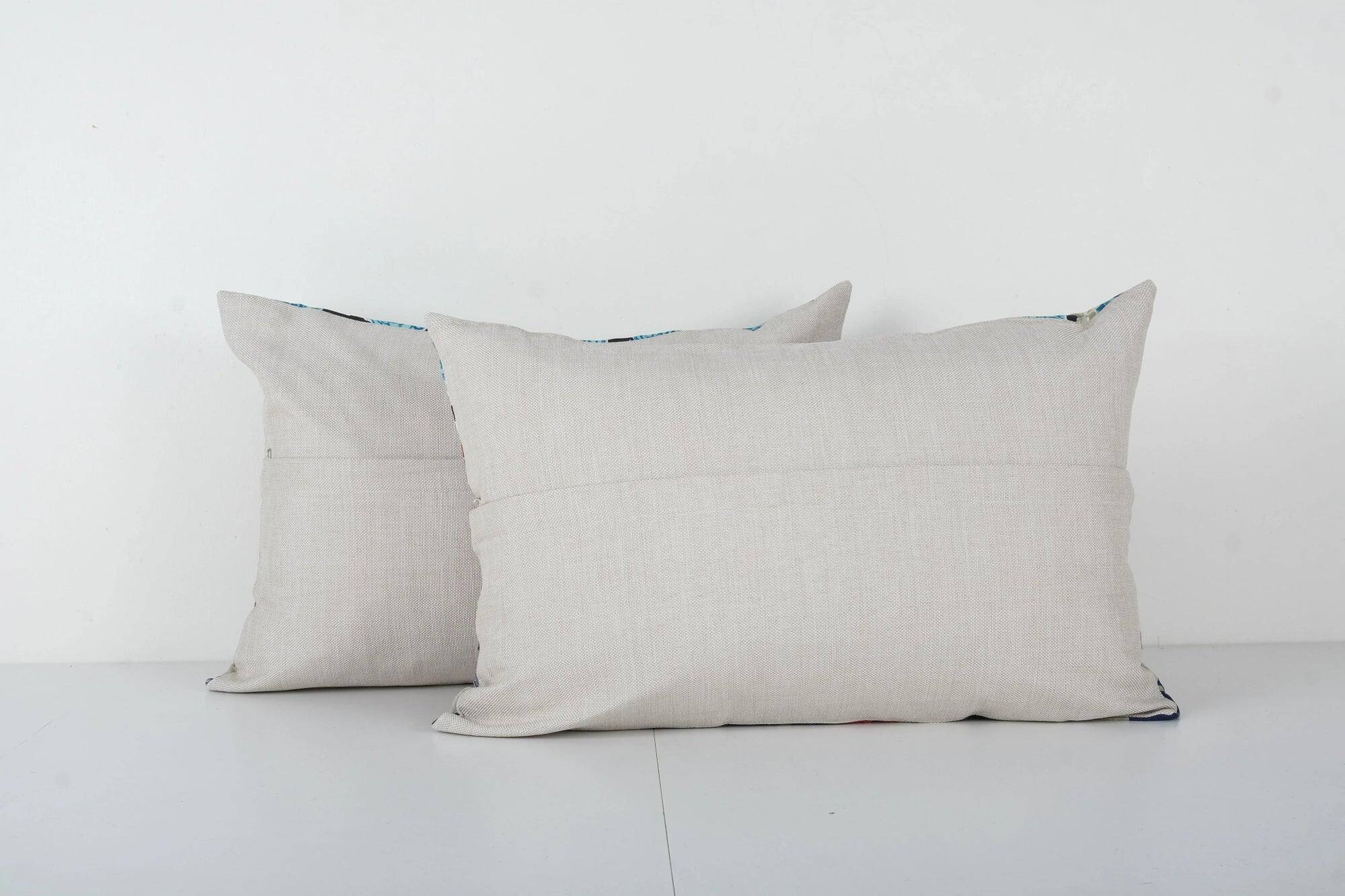 Set of 2 vintage Turkish cushion covers 38x56 cm