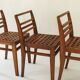 3 chairs model 103 with lattice seats by René Gabriel