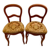 Pair of Louis Philippe style chairs