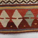 Red & Green Tribal Vintage Rug, 123x169Cm