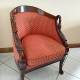 Fauteuil en acajou style 1er empire