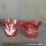 Enamelled red tulips