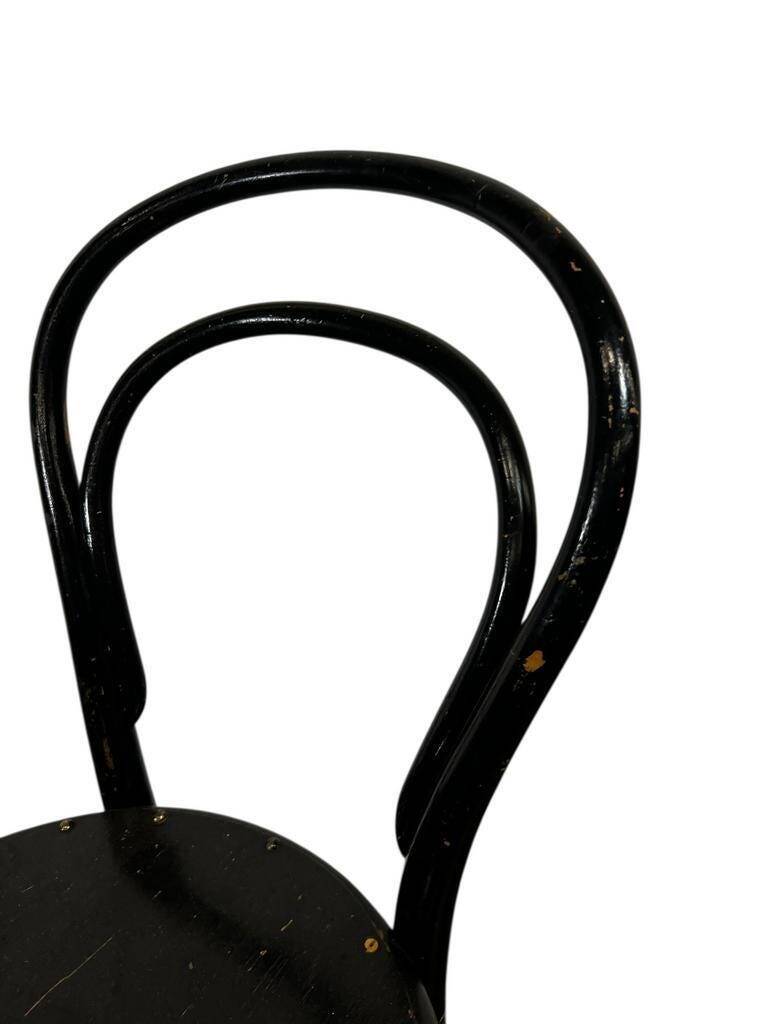 Thonet vintage black wooden chair