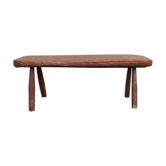 Old solid wooden bench