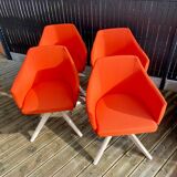 Set of 4 swivel chairs