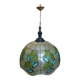 Ancienne suspension vitrail style Art Nouveau