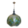 Ancienne suspension vitrail style Art Nouveau