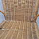 Old armchair child osier rattan 60s vintage decoration collection