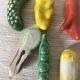 Vegetable barbotine knife holder, 50s-60s