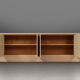 Ivory lacquer sideboard by Jean-Claude Dresse