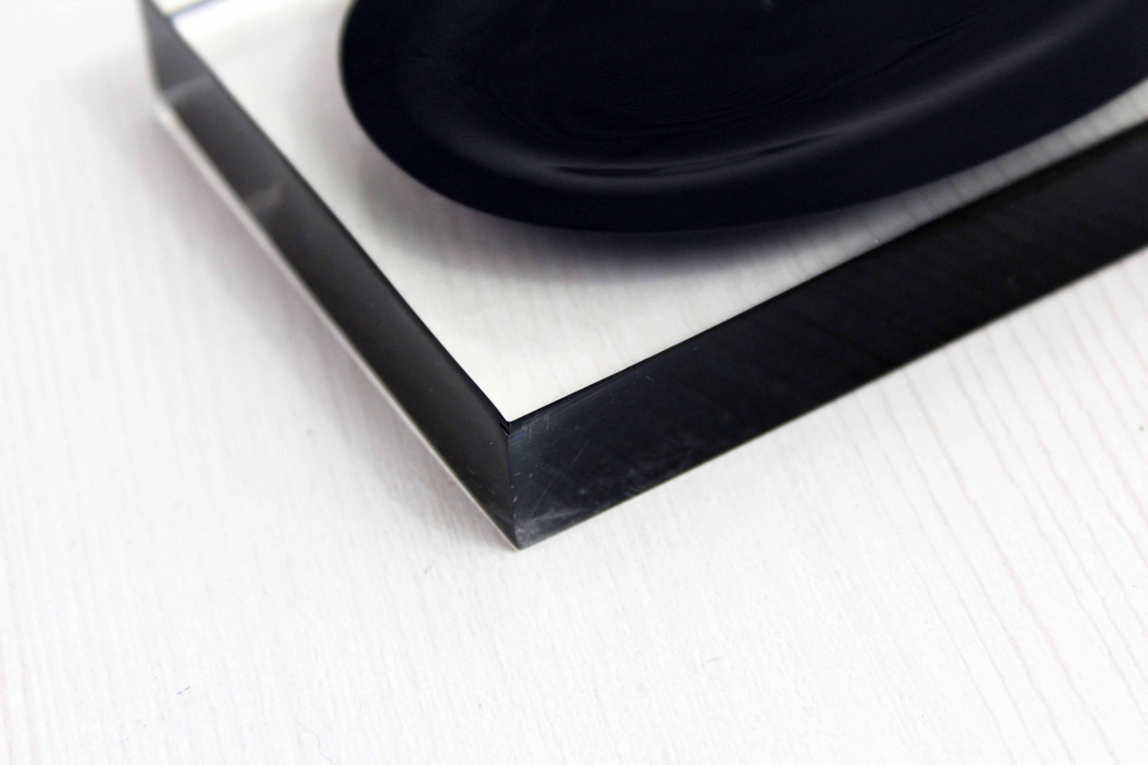 Soap holder or plexiglass pocket