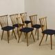 Set of 6 vintage Scandinavian chairs with bars from the 60s. Ref SINNO