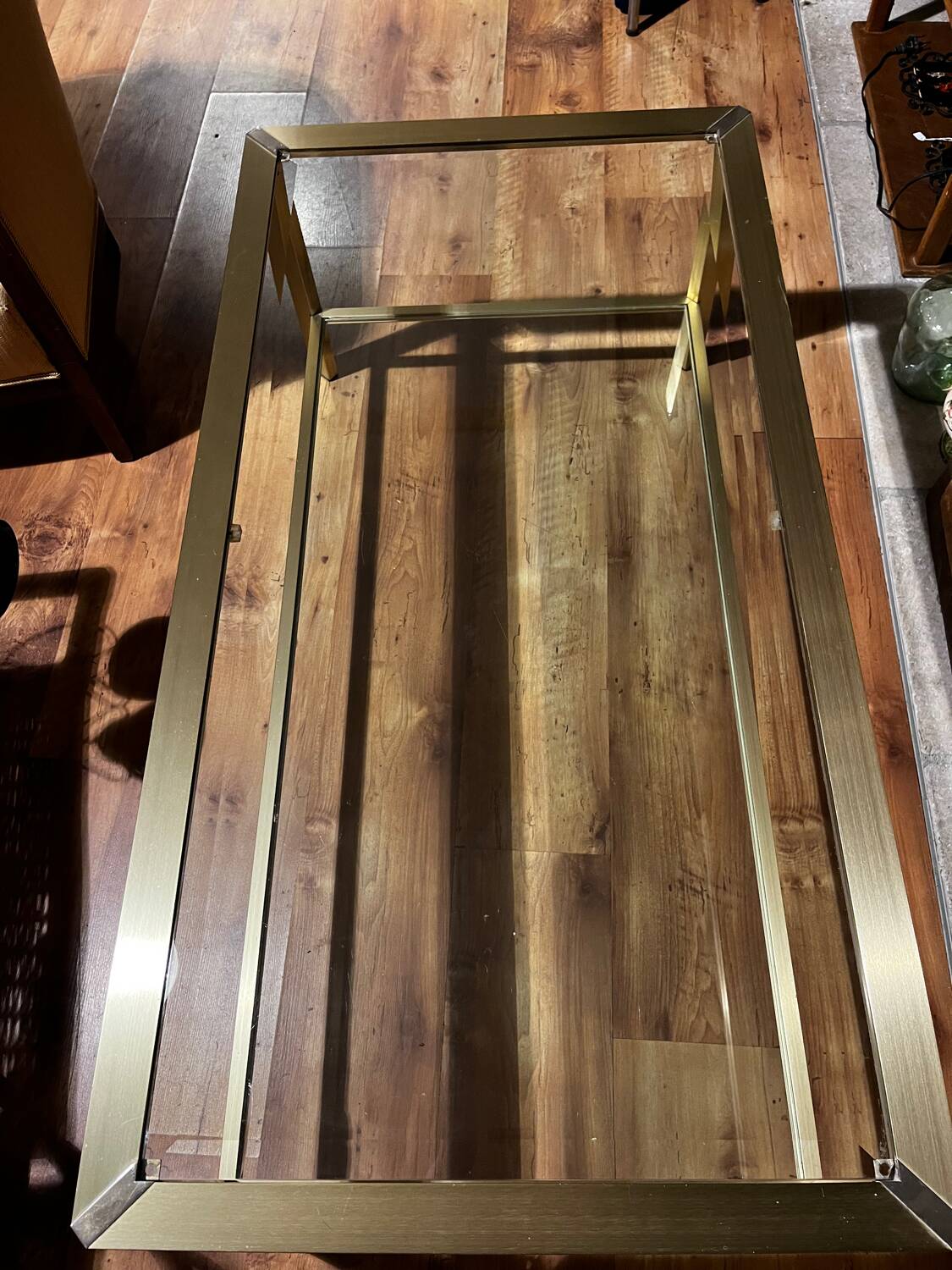 Glass coffee table Pierre Vandel