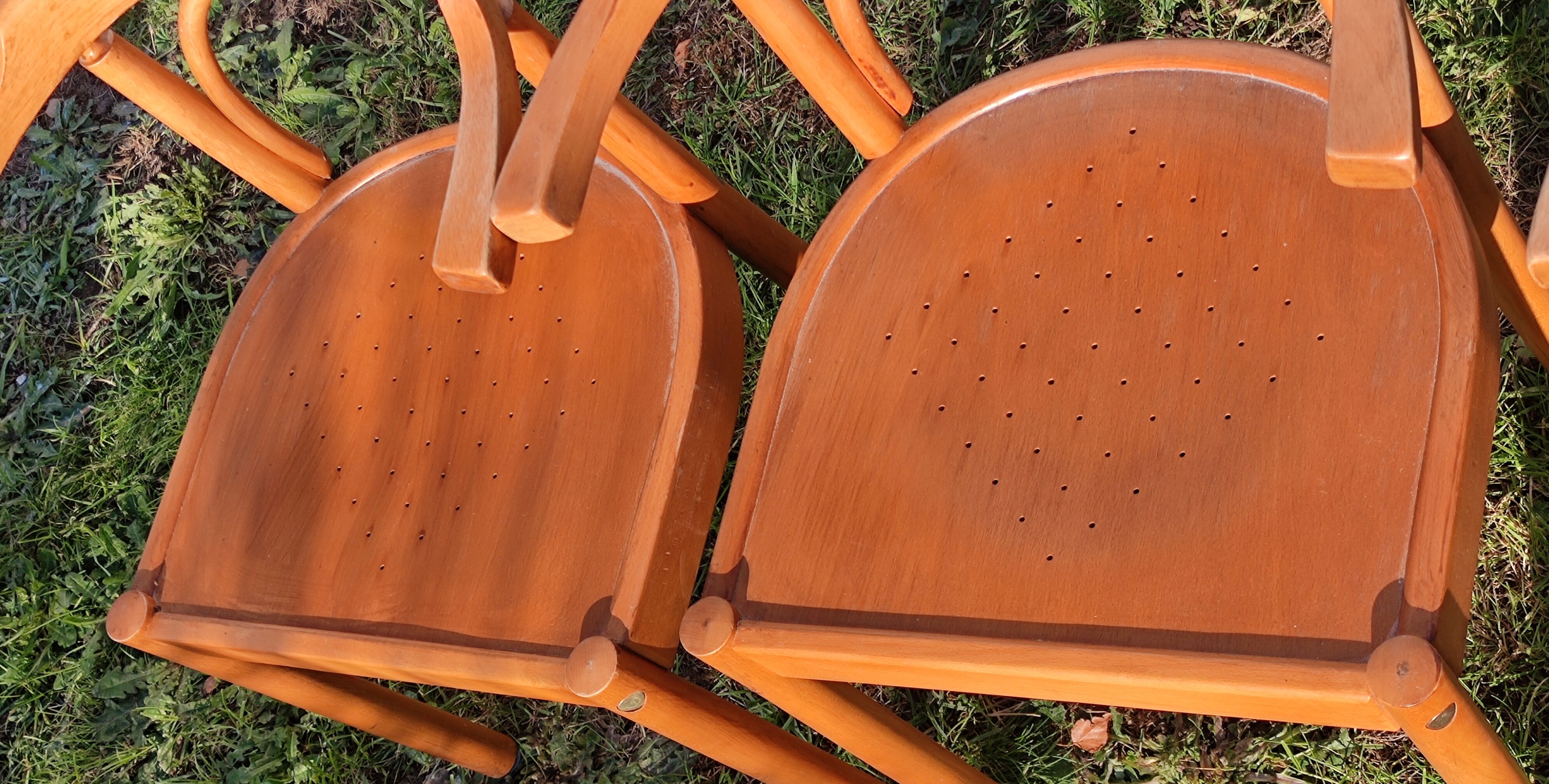 Series of 4 Baumann armchairs