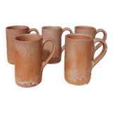 5 handmade mugs France