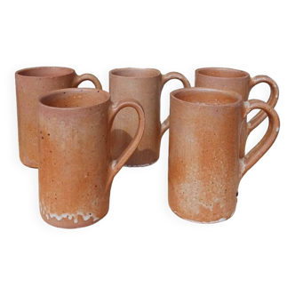 5 handmade mugs France