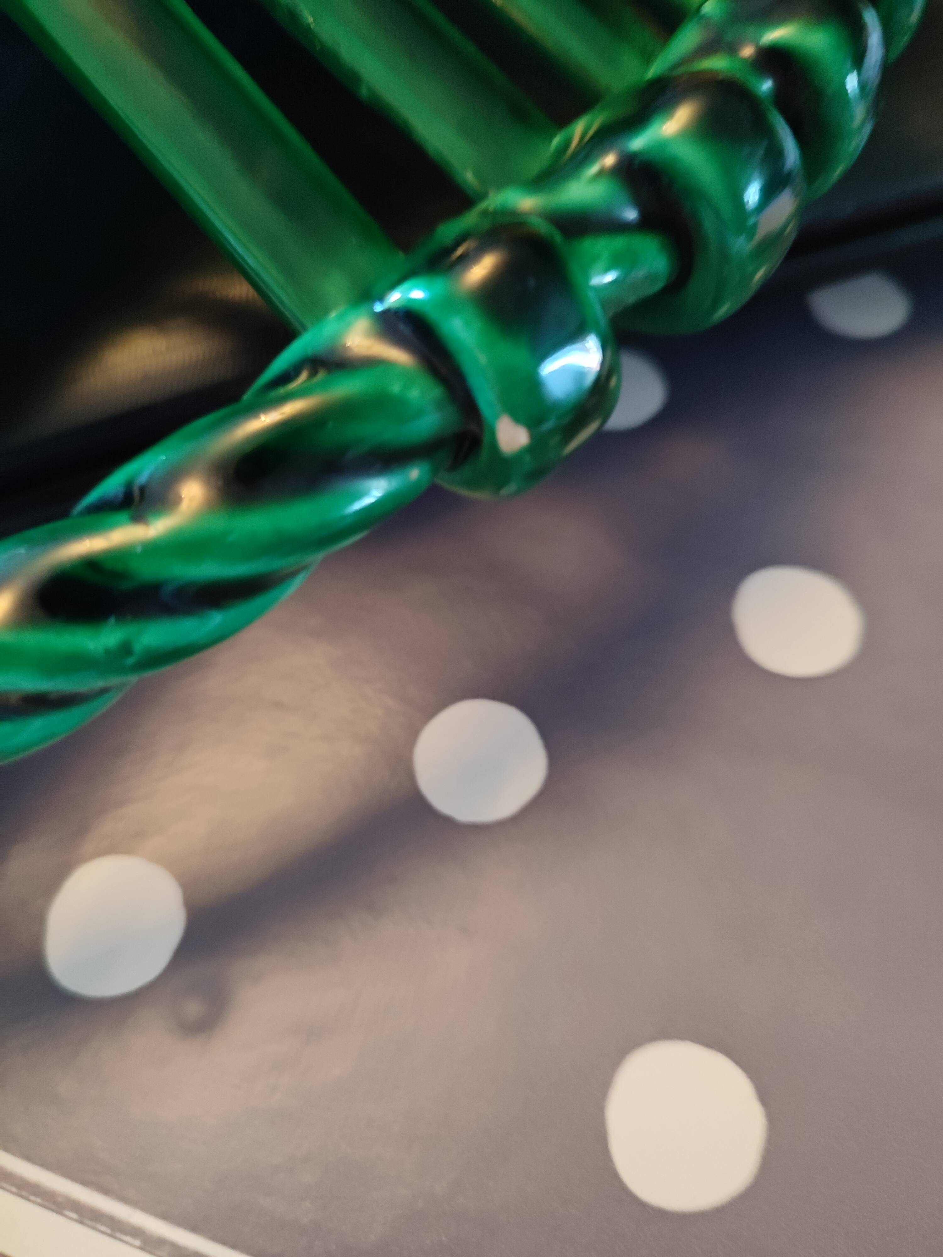 vintage fruit cup in braided ceramic