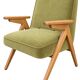 Paire de fauteuils Bunny 366  en velours Olive