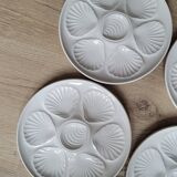 La Redoute x Selency set de 4 assiettes à huitres blanches