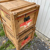 Loft deco vintage wooden storage box