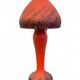Art Nouveau glass and brass lamp 1930