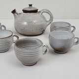 5 Tasses à café en grès Ratilly / Pierlot