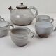 5 Ratilly / Pierlot stoneware coffee cups