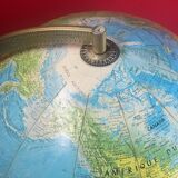 Terrestrial globe earth sphere world map h 41 cm, ø 28/30 cm denmark scan globe