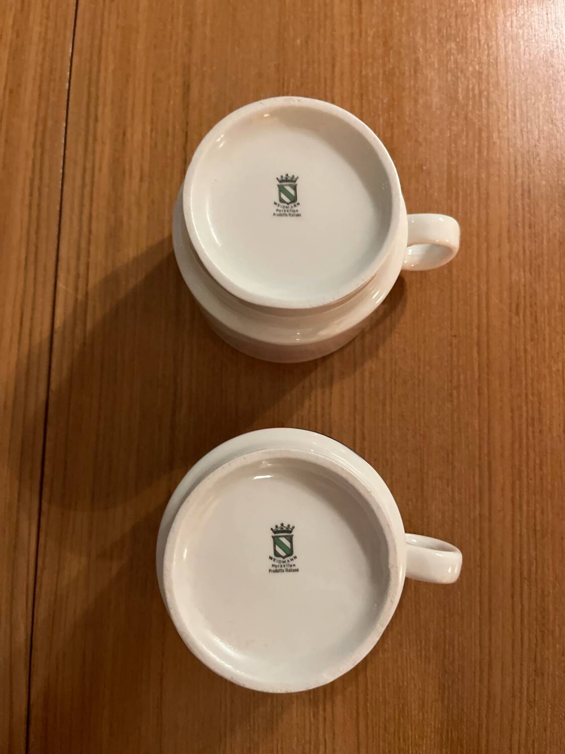 Duo of Italy porcelain cups