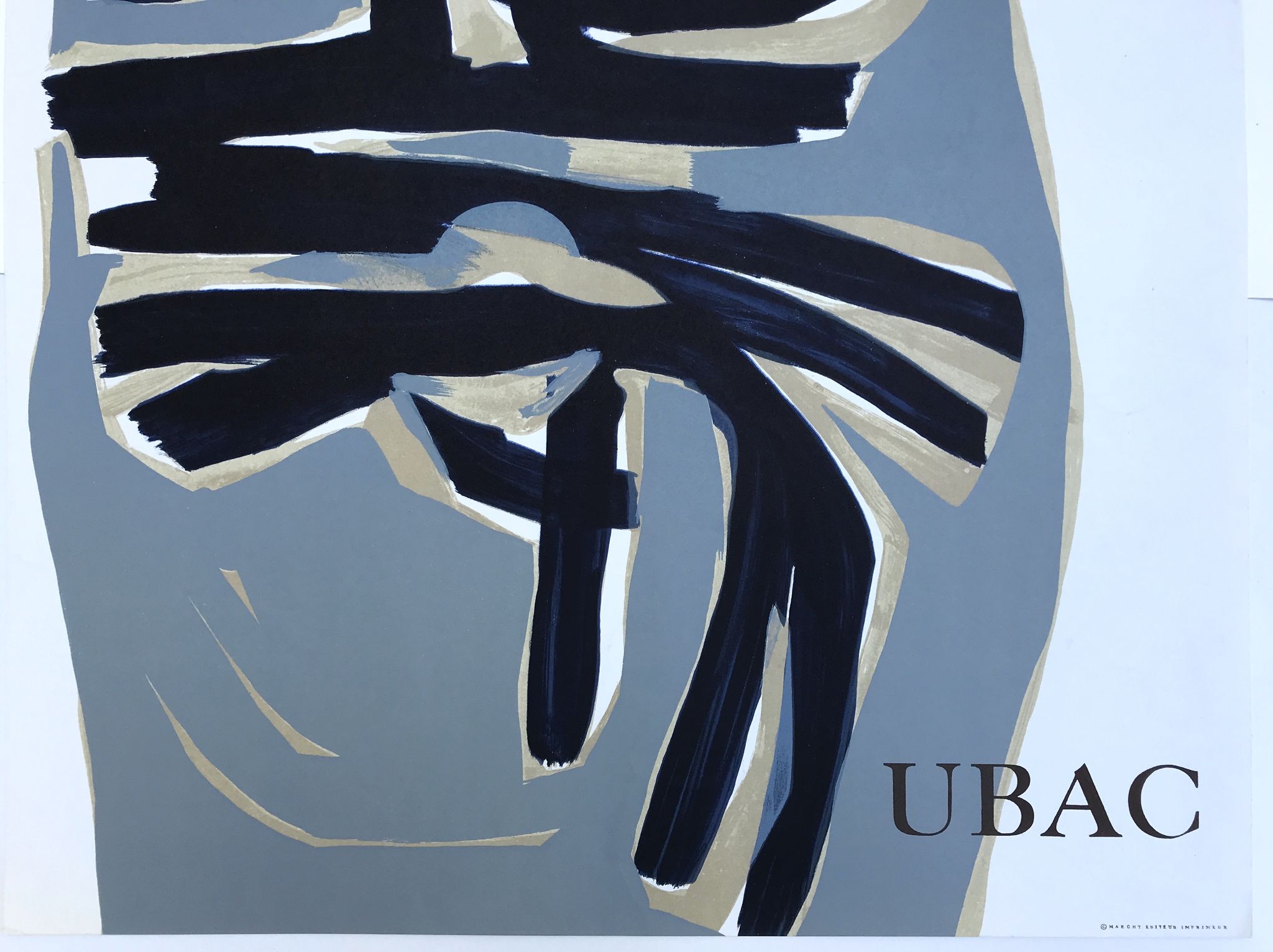 Original lithograph poster by Raoul Ubac galerie Maeght 1961