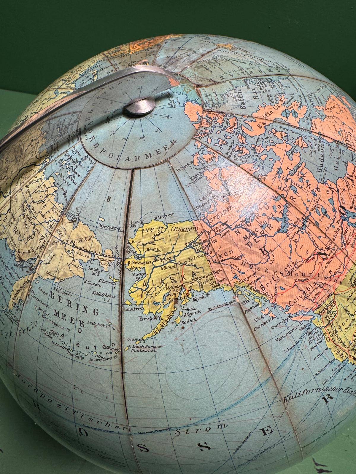 Vintage 1960s German Columbus Duo Glass Globe Lamp