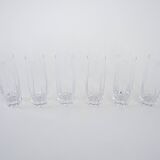 Set of six glasses, Italian design, 1960s, made in Italy
